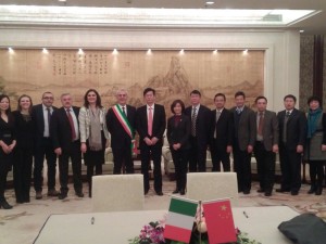 Le due delegazioni al completo