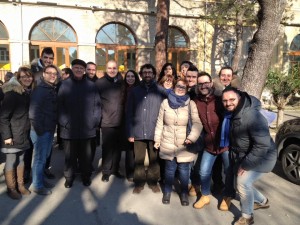 Il presidente Truffelli con i rappresentanti di Ac Ancona, Osimo e Filottrano