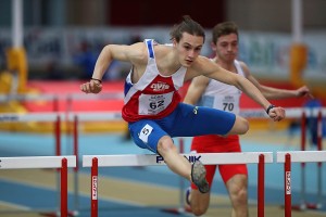 Nicola Cesca all'ultimo ostacolo (Foto Colombo)