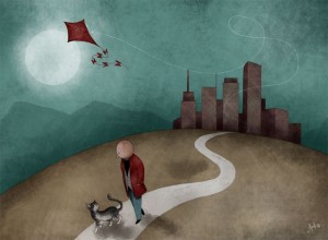 Una delle opere esposte a Palazzo Parisani-Bezzi di Mauro Falcioni