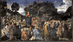 Cosimo Rosselli, Il discorso della montagna (Cappella Sistina, 1481-1482)