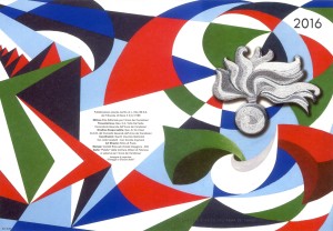 La copertina del calendario 2016 dell'Arma dei Carabinieri