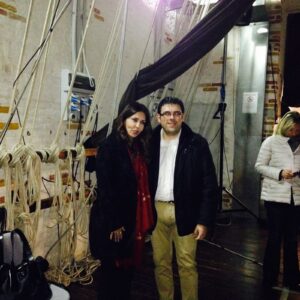 L'attrice Sabrina Ferrilli con il sindaco Francesco Fiordomo