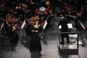 Daniela Dessì sul palco dello Sferisterio nel 2012
(foto Alfredo Tabocchini)