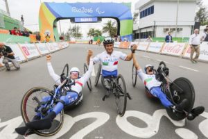Vittorio Podestà, Alex Zanardi e Luca Mazzone (Photo by Mauro Ujetto/NurPhoto)