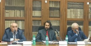 Da sinistra, Luigi Carassai, Paolo Squillacioti e Massimo Raffaeli