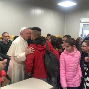 Il Papa in visita alla scuola di Amatrice - Foto Sala Stampa Vaticana