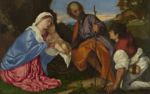 Tiziano, Sacra Famiglia con pastore