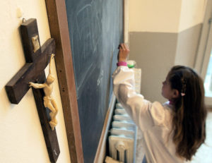 ++ CHIESA: CORTE STRASBURGO, NO A CROCEFISSI NELLE CLASSI (foto Ansa)