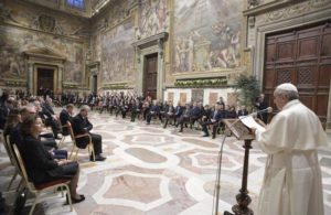Vaticano, 24 marzo 2017: papa Francesco incontra i leader Ue, in occasione del 60° anniversario della firma dei Trattati di Roma