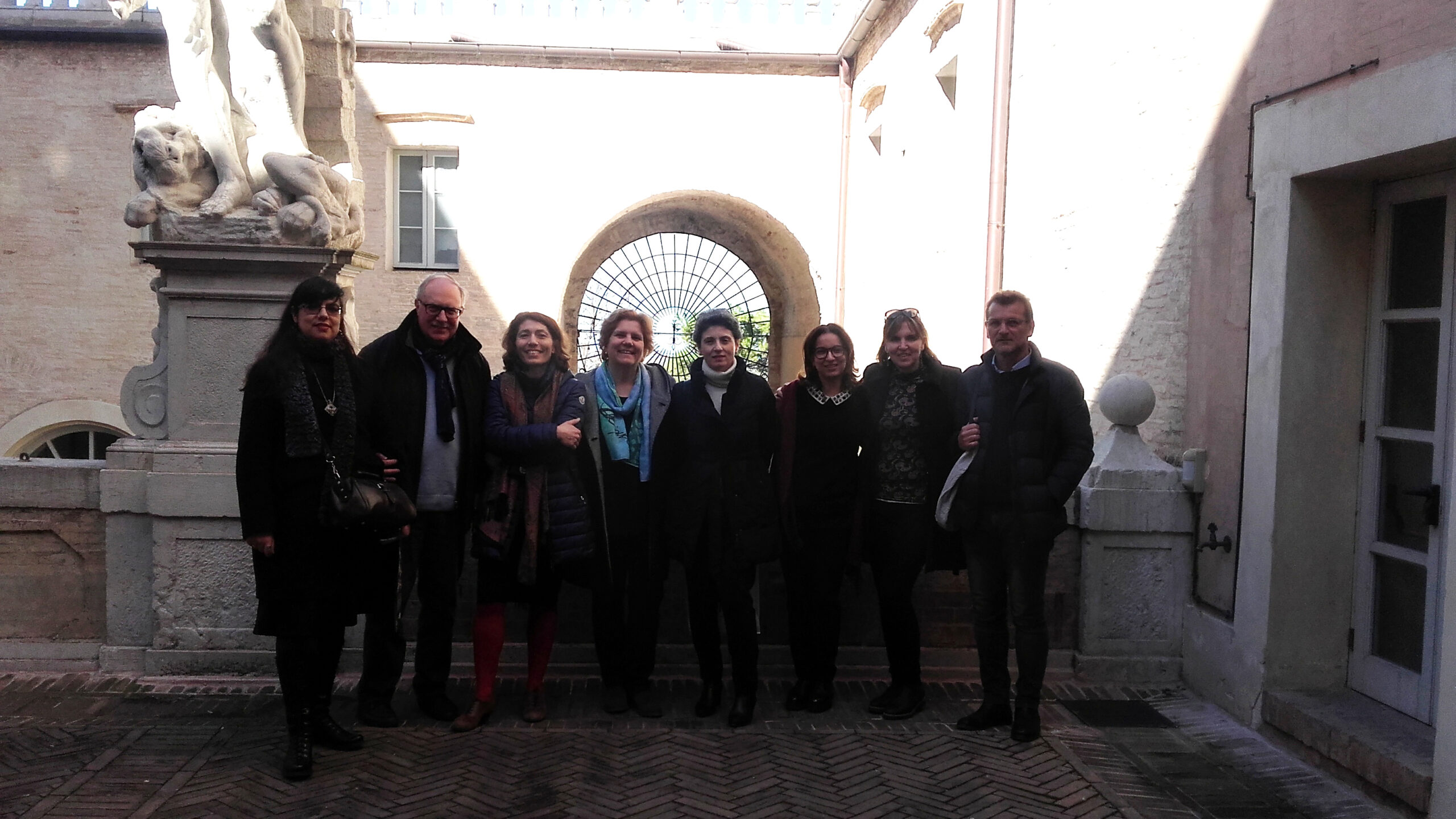 La delegazione fiorentina insieme agli operatori dei Musei di Macerata