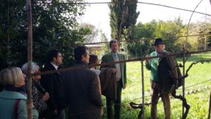 Pedrone in visita al Colle dell'Infinito