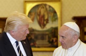 Donald Trump e papa Francesco (Foto Sir)