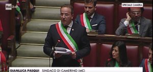 Il sindaco di Camerino Gianluca Pasqui

