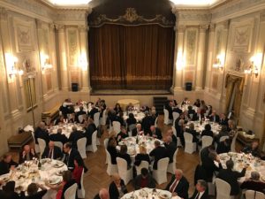 vista dall'alto della sala