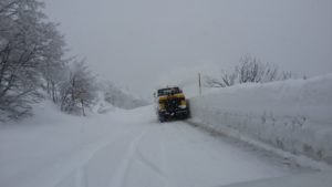 La turbina in azione nella zona Sassotetto Capannina