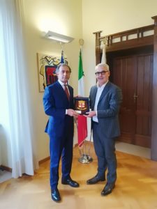 Il nuovo questore Pignataro e il sindaco Romano Carancini