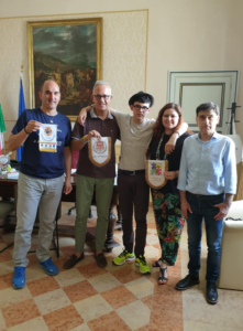 Da sinistra, papà Cardone, Ciarapica, Capponi, Basile