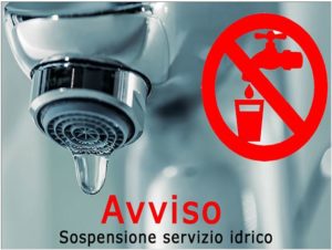 Avviso sospensione idrica