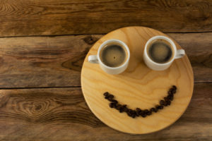 Funny coffee break concept on wooden background. Coffee cup. Coffee mug. Morning coffee. Cup of coffee. Coffee break. Strong coffee.