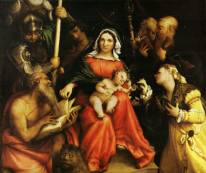 Lorenzo Lotto, Matrimonio mistico di santa Caterina d'Alessandria e santi