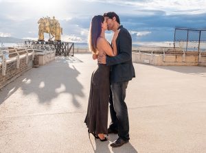 Una scena della fiction "Colpa dei sensi" con Gabriel Garko e Anna Safroncik