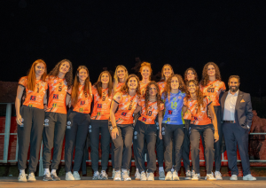 CBF Balducci HR Macerata, la squadra 2026/27 La CBF Balducci HR Macerata alla presentazione ufficiale della stagione 2026/27 al Teatro Romano Helvia Recina di Villa Potenza. Foto Emmegi